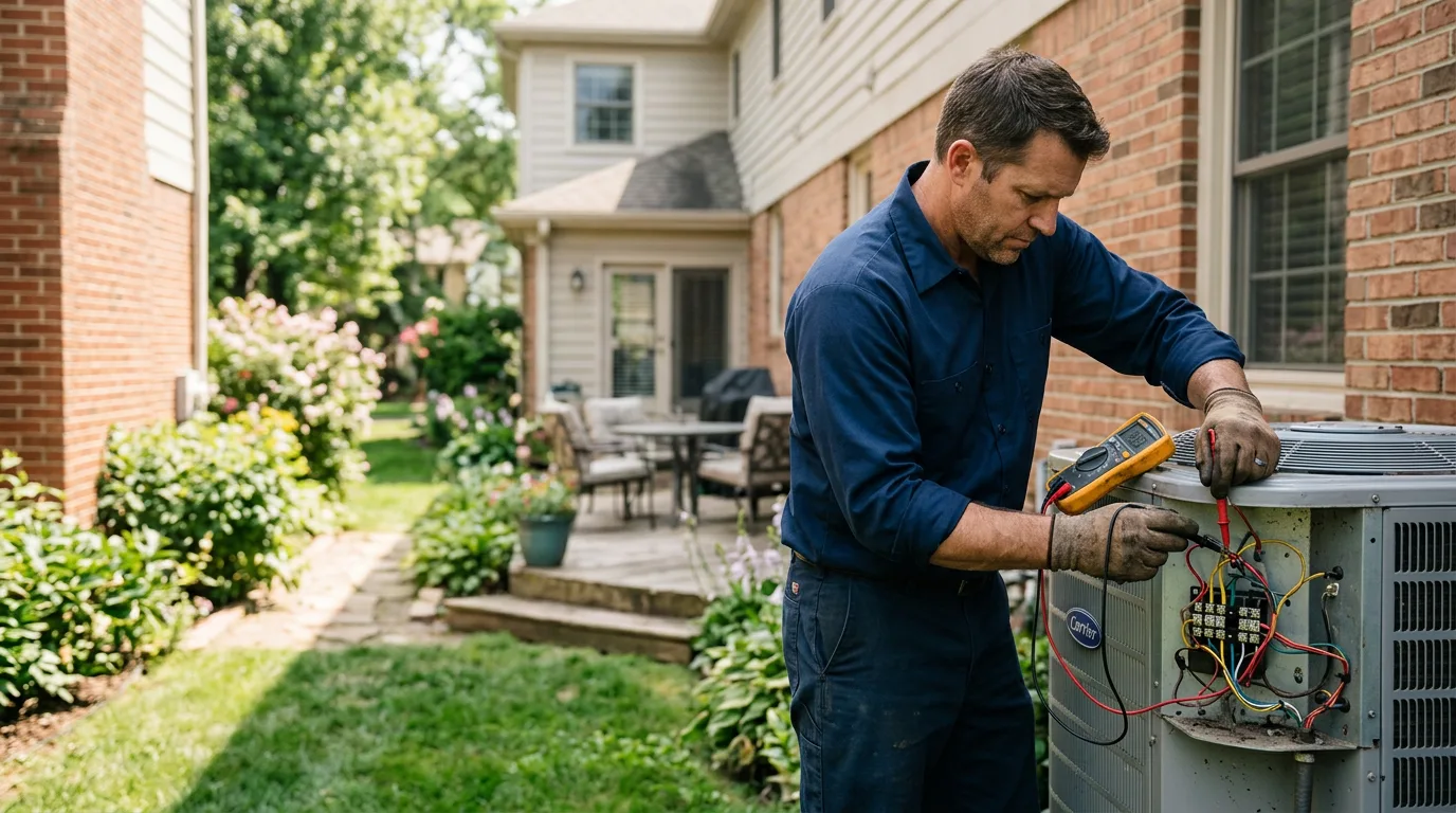HVAC technician working near Hot Springs, AR
